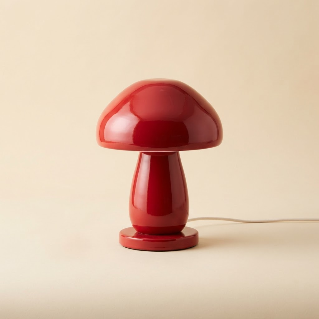 Glossy Mushroom Table Lamp